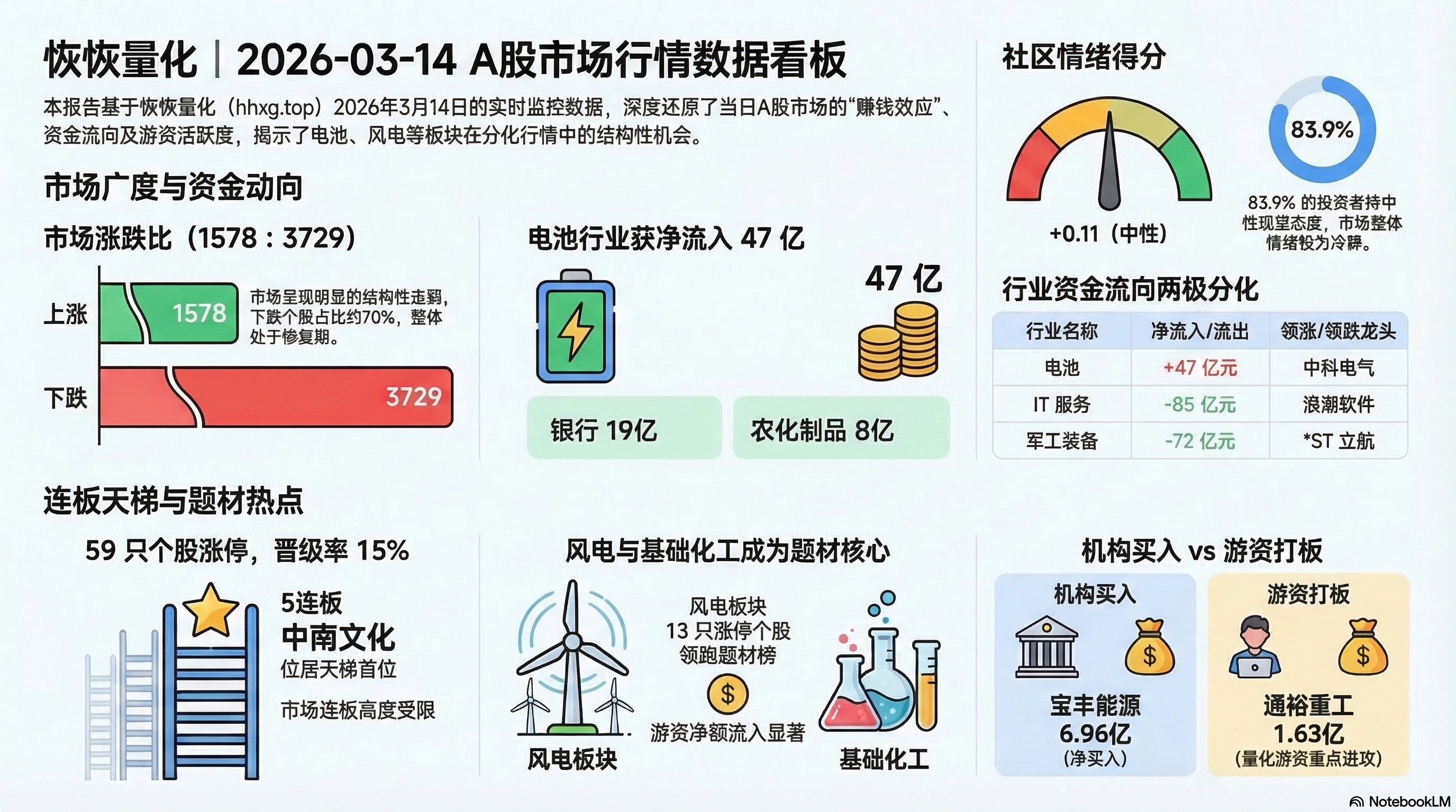 恢恢量化日报信息图